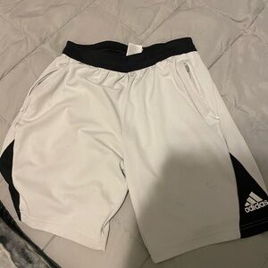 Adidas Men's Athletic Shorts in White and Black
